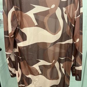 Sheer multi colored dress